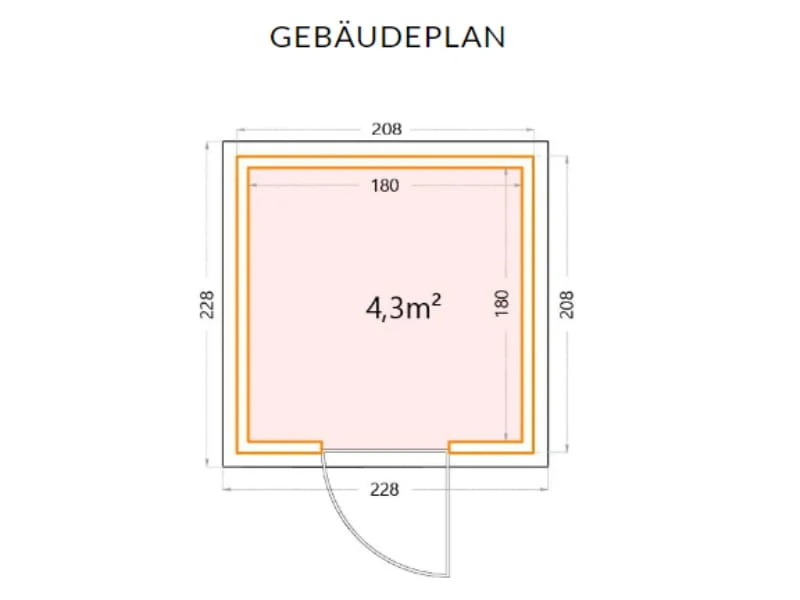 Telluria Metall-Gerätehaus Classico 2121 Granitgrau - Image 2