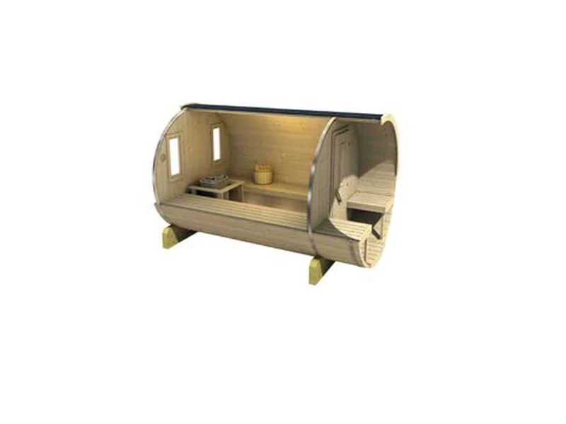 Tuindeco Saunafass 195 x 250 cm naturbelassen - Image 6