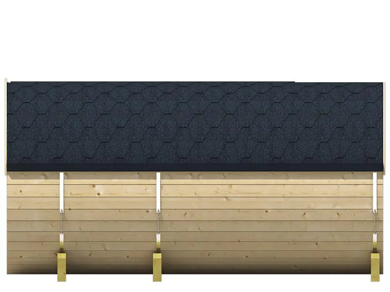 Tuindeco Saunafass 215 x 400 cm mit Vorraum naturbelassen - Image 5