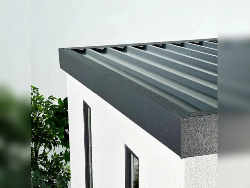 Urban One Gerätehaus Basic Typ 5, 350x298 cm, inkl. Überdachung rechts 1 m - Image 9
