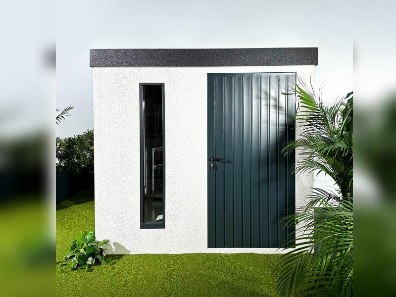 Urban One Gerätehaus Basic Typ 7, 490x256 cm, inkl. Überdachung rechts 2 m - Image 12