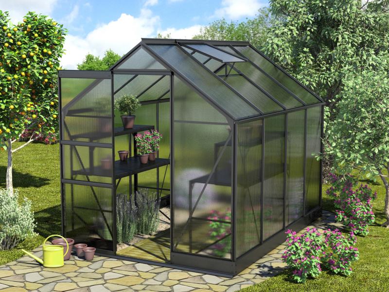 Vitavia Gewächshaus Apollo 5000 HKP 4 mm Schwarz