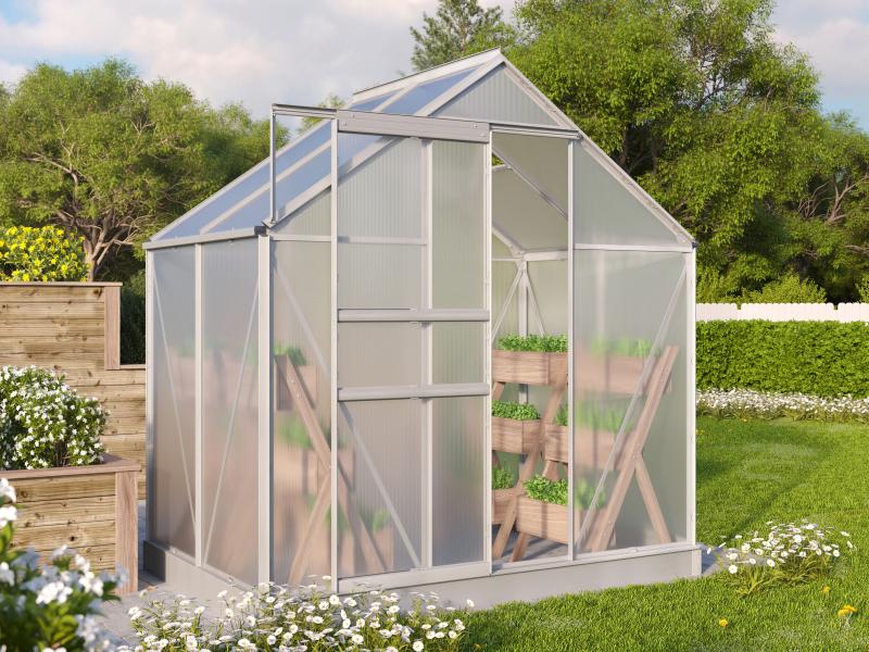 Vitavia Gewächshaus Comet 2500 HKP 4 mm Alu eloxiert