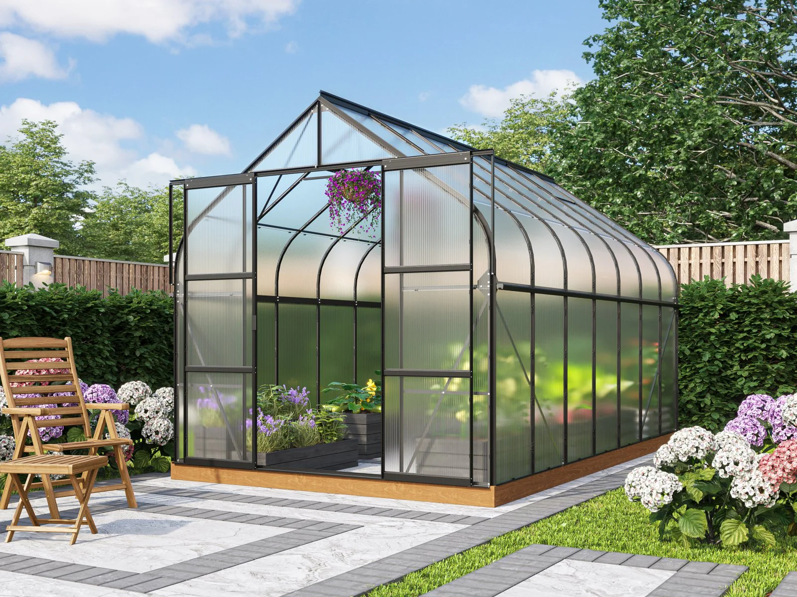 Vitavia Gewächshaus Diana 11500 HKP 4 mm in schwarz - Image 3