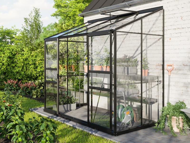 Vitavia Gewächshaus Ida 3300, 3mm ESG, Schwarz - Image 3