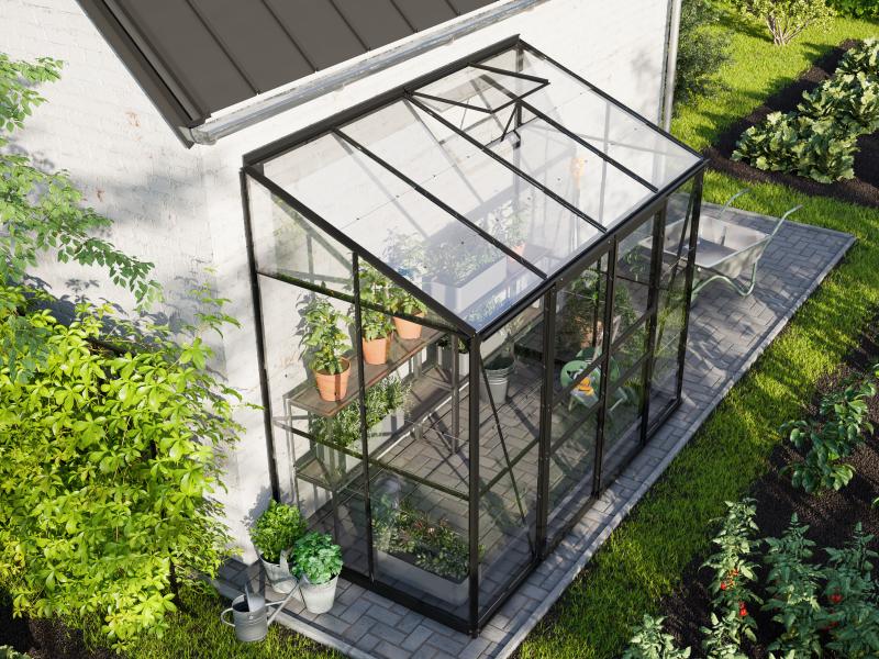 Vitavia Gewächshaus Ida 3300, 3mm ESG, Schwarz - Image 6