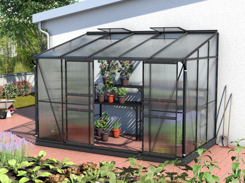 Vitavia Gewächshaus Ida 6500 HKP 6 mm, Schwarz