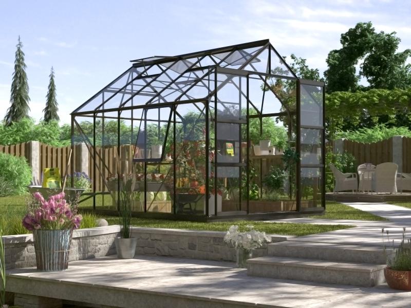 Vitavia Gewächshaus Jupiter 8300 ESG 3 mm Schwarz