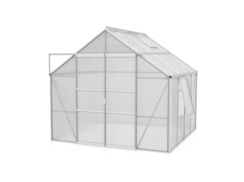 Vitavia Gewächshaus Meridian 2, 6700 HKP 4 mm Alu, mit Doppelschiebetür - Image 3