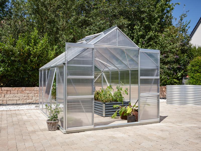 Vitavia Gewächshaus Meridian 2, 8300 HKP 6 mm Alu, mit Doppelschiebetür - Image 2
