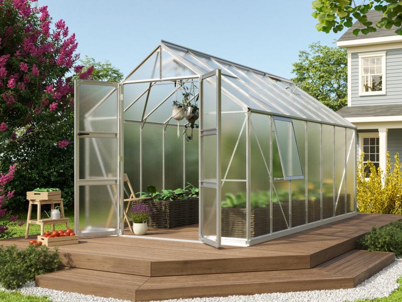 Vitavia Gewächshaus Olymp 11500 HKP 6 mm Alu eloxiert