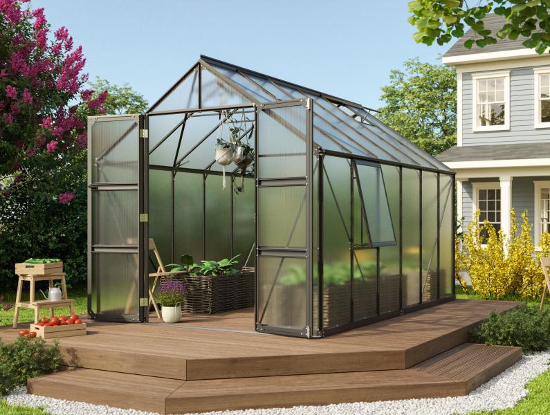 Vitavia Gewächshaus Olymp 9900 HKP 4 mm Schwarz