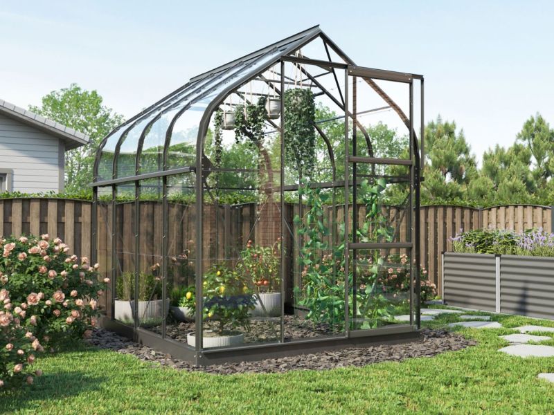 Vitavia Gewächshaus Orion 5000, 3mm ESG, Schwarz - Image 3