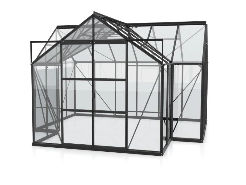 Vitavia Gewächshaus Sirius Orangerie ESG 3 mm schwarz, inkl. Fundamentrahmen - Image 3