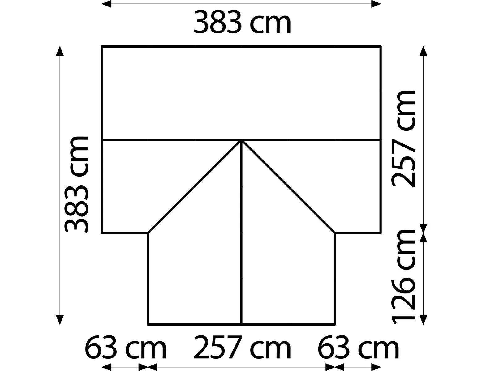 Vitavia Gewächshaus Sirius Orangerie ESG 3 mm schwarz, inkl. Fundamentrahmen - Image 9
