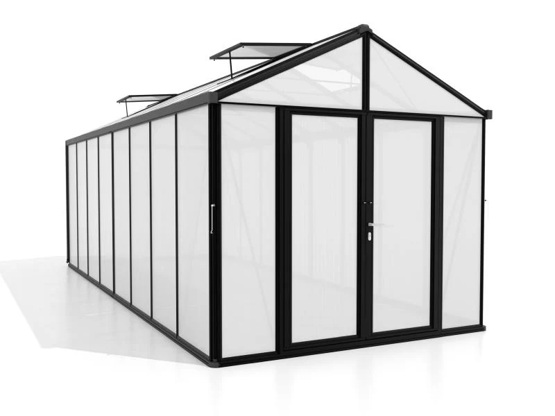 Vitavia Gewächshaus Zeus Comfort 15700 HKP 16mm, schwarz pulverbeschichtet - Image 2