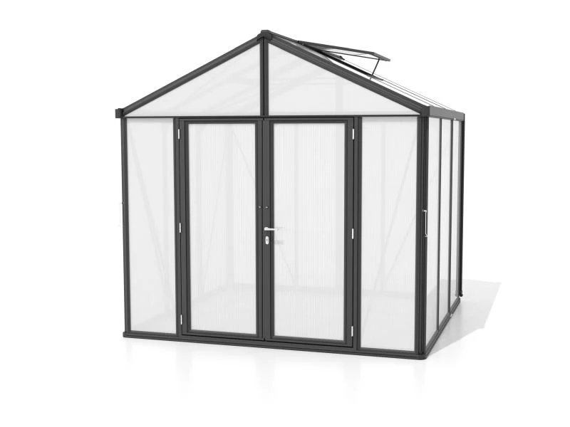 Vitavia Gewächshaus Zeus Comfort 6200 HKP 10mm, schwarz pulverbeschichtet - Image 4