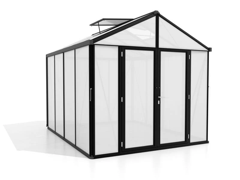 Vitavia Gewächshaus Zeus Comfort 8100 HKP 10mm, schwarz pulverbeschichtet - Image 2
