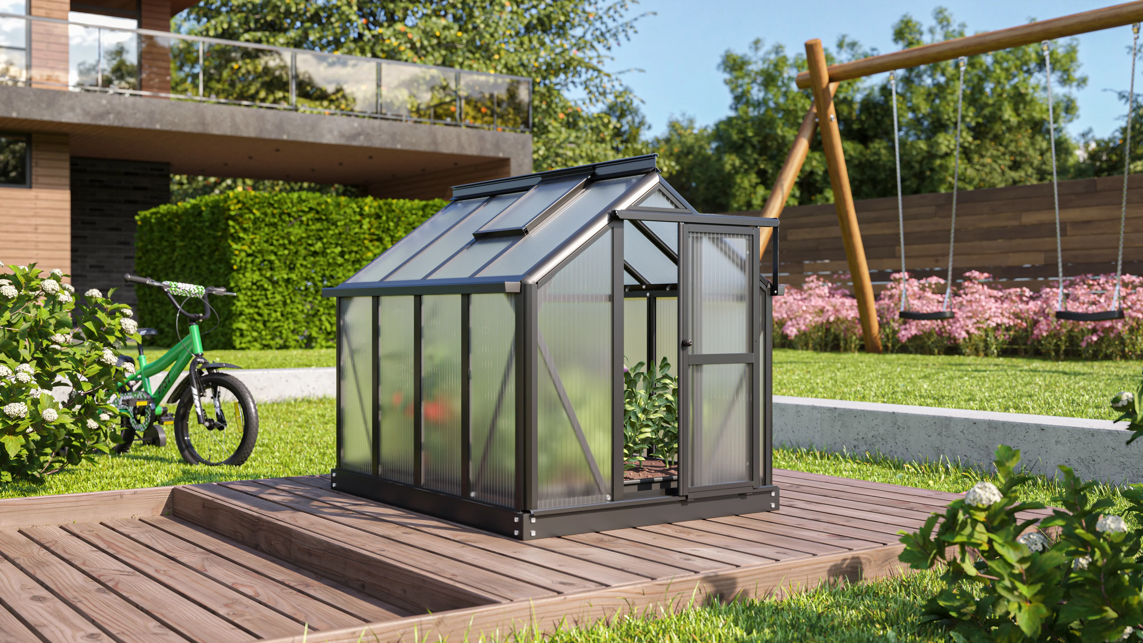 Vitavia Minigewächshaus Merlin HKP 4 mm, Schwarz