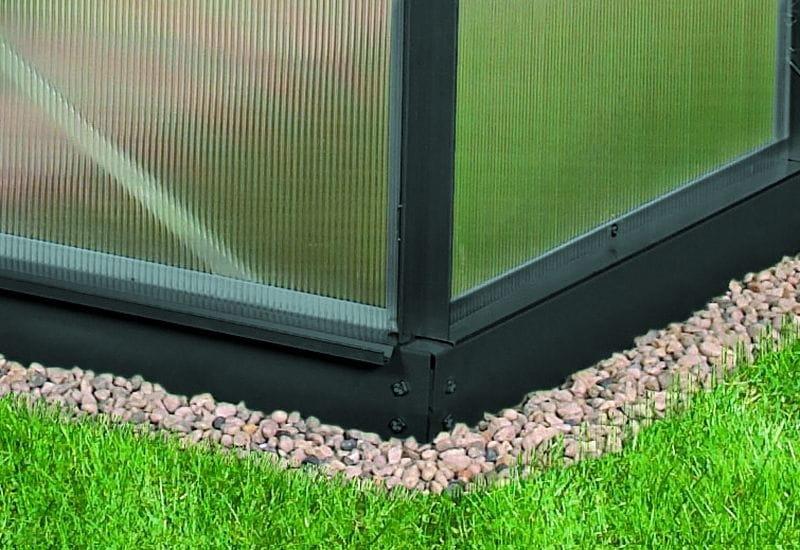 Vitavia Stahl-Fundament 11500, 6 cm für Gewächshäuser Schwarz