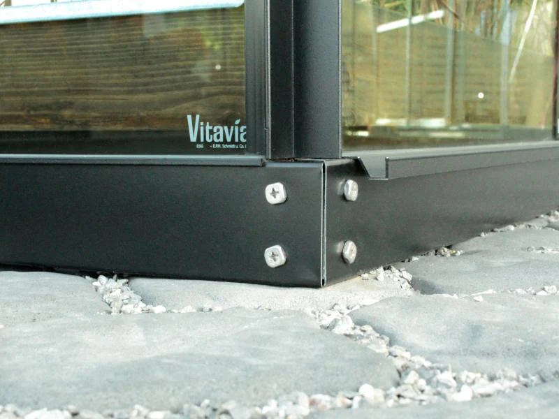 Vitavia Stahl-Fundament 3300, 6 cm für Gewächshäuser schwarz - Image 2