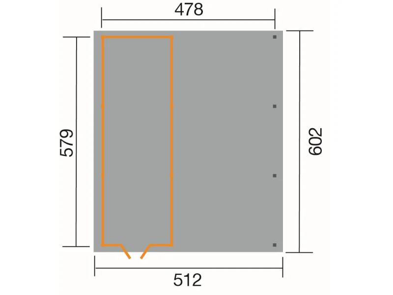 Weka Carport 607 Größe 3 kdi Carport mit XXL-Geräteraum - Image 3