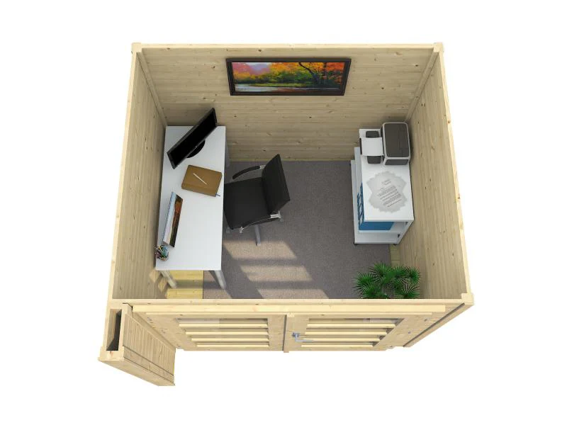 Weka Design-Gartenhaus 262 A naturbelassen - Image 2