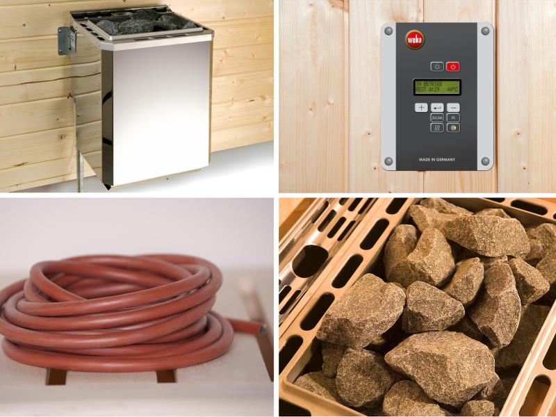 weka Design-Sauna 1 inkl. 7,5 kW BioS-Ofenset - Image 4