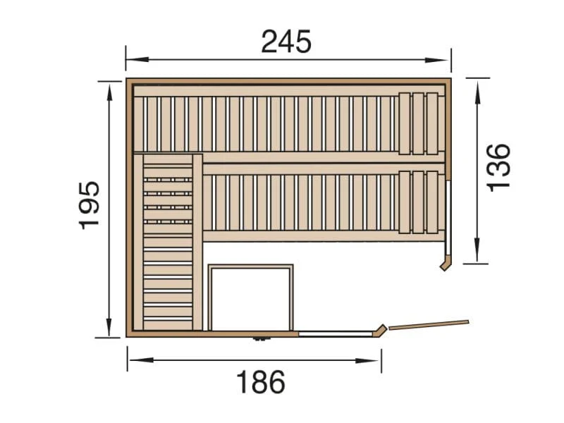 Weka Design-Sauna Kemi Eck 2 GT - Image 3