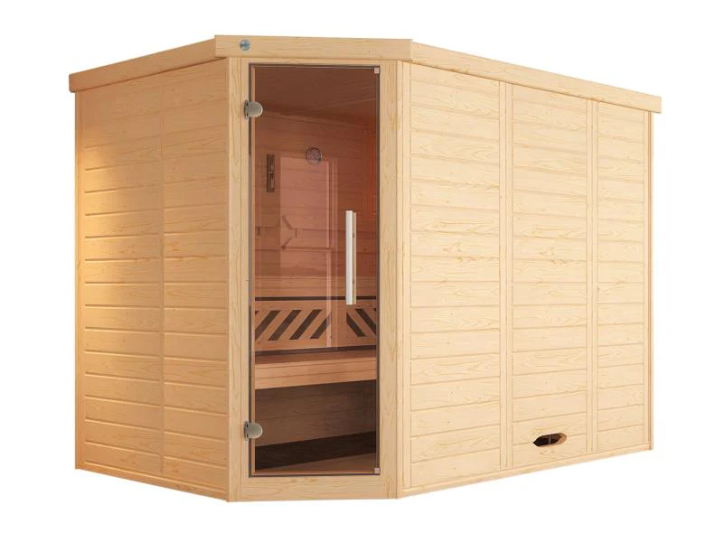 Weka Design-Sauna Kemi Eck 2 GT, inkl. 9 kW Bioofen digitale Steuerung (BioS) - Image 2