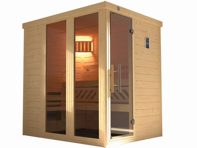 Weka Design-Sauna KEMI PANORAMA 1 inkl. 7,5 kW BioS-Ofenset - Image 2