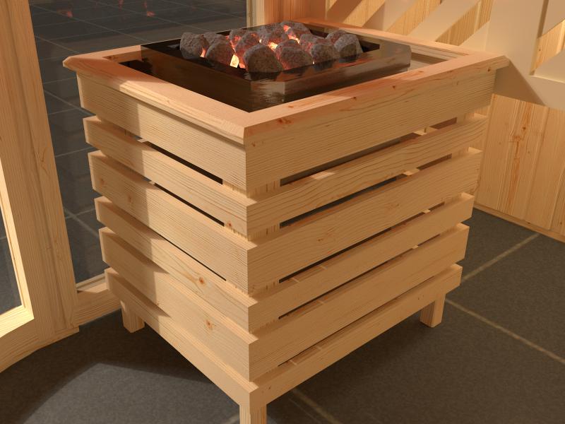 weka Design-Sauna Sara 2 inkl. 9,0 kW OS-Ofenset - Image 6