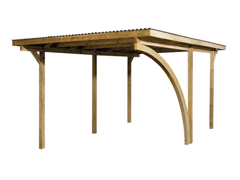 Weka Einzelcarport 606 A Gr. 1 mit Rundbogen - Image 2