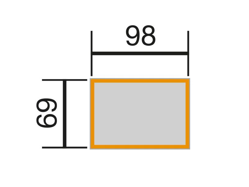 Weka Element-Hochbeet Modular, 21 mm, 98 x 69 cm grau - Image 3