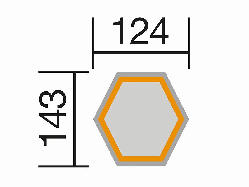 Weka Elementhochbeet 6-Eck 669 schwedenrot - Image 3
