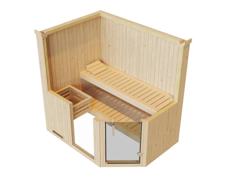 Weka Elementsauna Varberg 1 GTF Trend inkl. 7,5 kW OS-Ofenset - Image 6