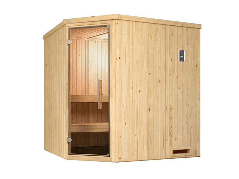 Weka Elementsauna Varberg 2, inkl. 5,4 Ofen Kompakt integr. Steuerung, mit Ganzglastür - Image 3
