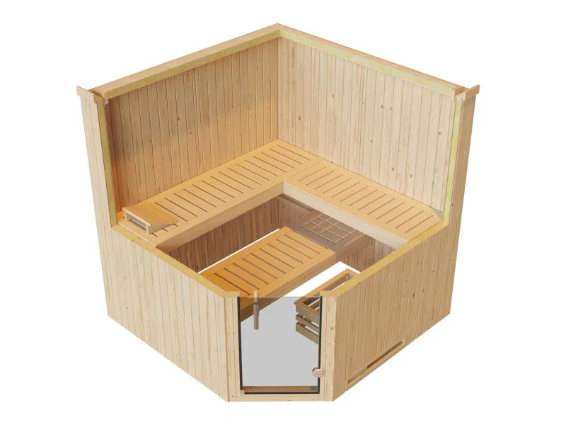 Weka Elementsauna Varberg 3 GT Trend inkl. 7,5 kW BioS-Ofenset - Image 6