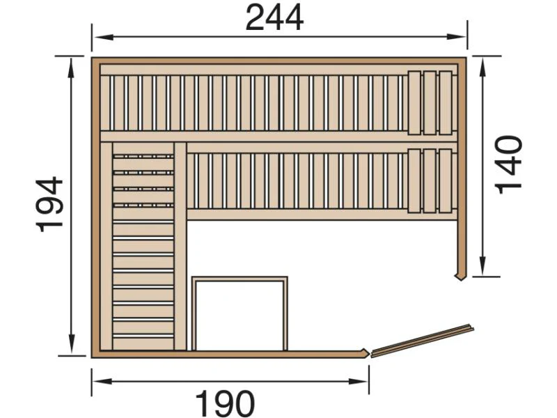 Weka Elementsauna Varberg 4 GT - Image 3