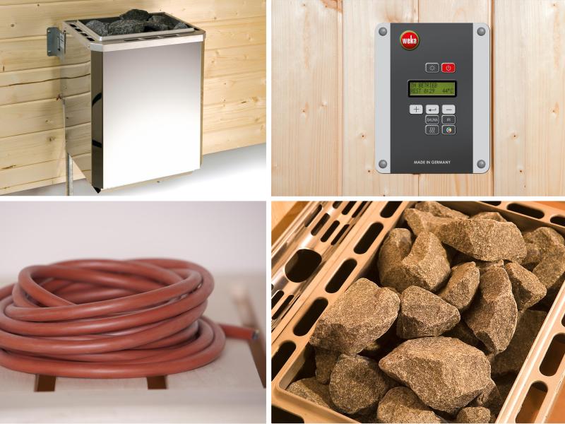 Weka Elementsauna Varberg 4 GT Trend inkl. 7,5 kW OS-Ofenset - Image 5