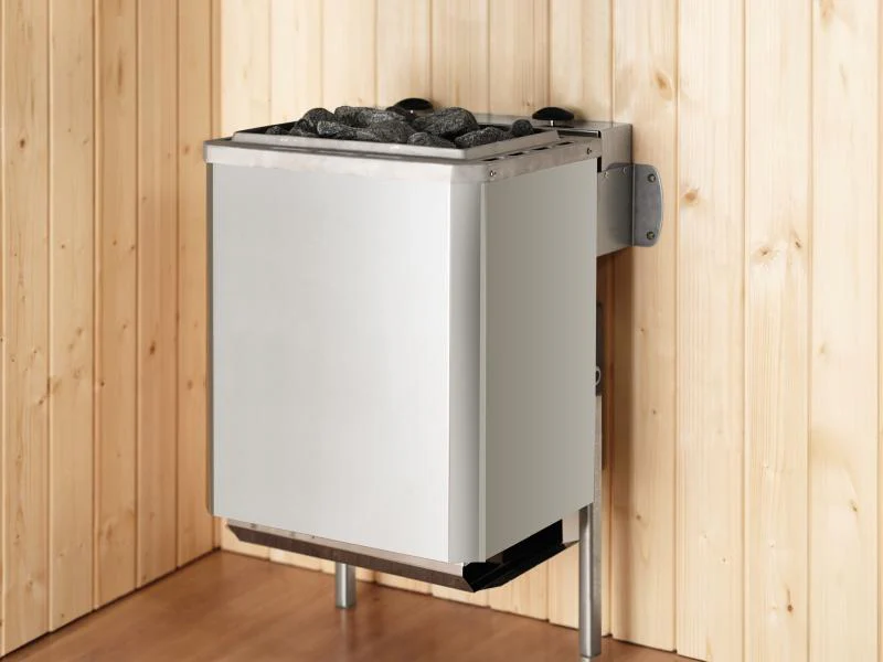 Weka Elementsauna Varberg 4 Trend, weiß, inkl. 9 kW Ofen Kompakt integr. Steuerung, Ganzglastür - Image 5
