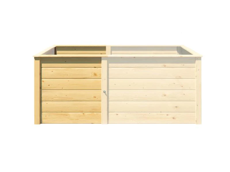 Weka Ergänzungssatz Hochbeet Modular, 21 mm, naturbelassen - Image 2