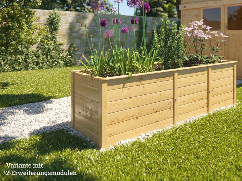 Weka Ergänzungssatz Hochbeet Modular, 21 mm, naturbelassen - Image 5