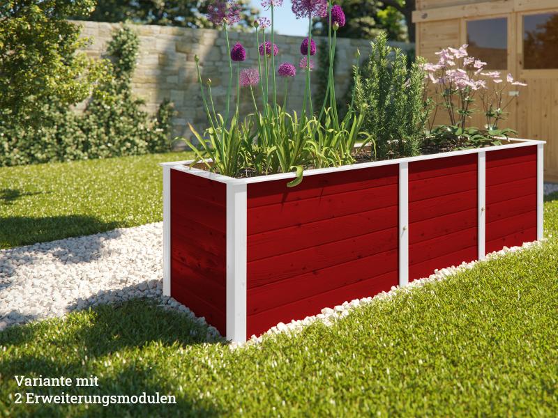 Weka Ergänzungssatz Hochbeet Modular, 21 mm, rot - Image 5