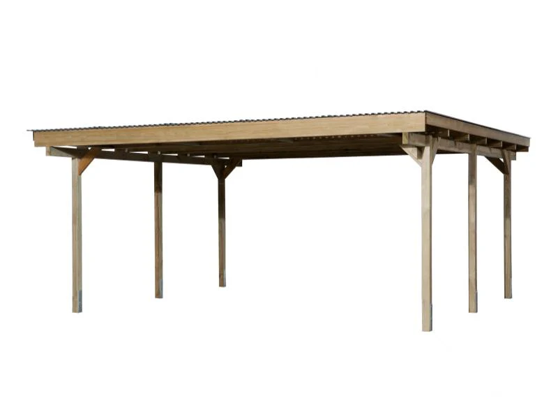 Weka Flachdach-Doppelcarport 616 - Image 2