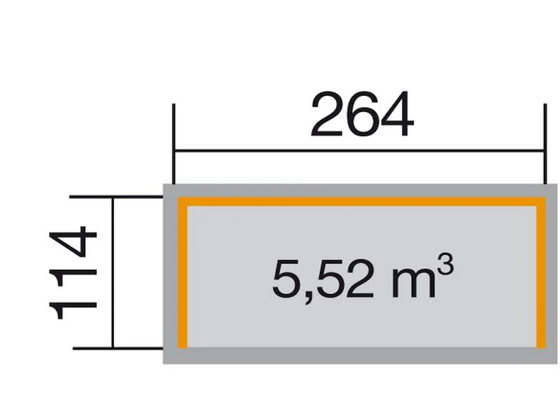 Weka Garten Brennholzlager / Unterstellplatz 663 B Gr. 2, 19 mm, kdi - Image 3