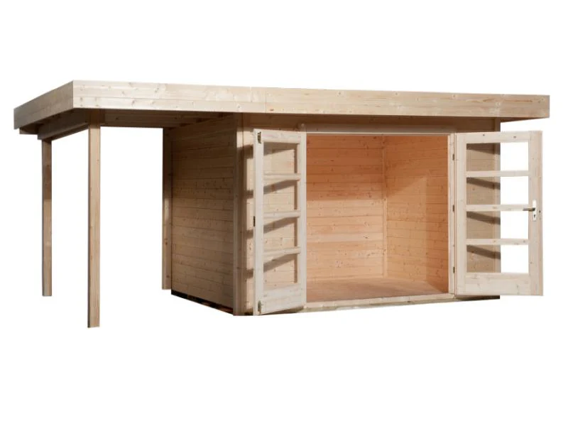 Weka Gartenhaus 126 Gr. 1 mit Anbaudach 150 cm - Image 2