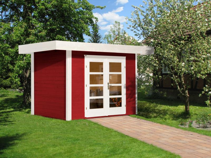Weka Gartenhaus 126 Plus Gr. 1 schwedenrot