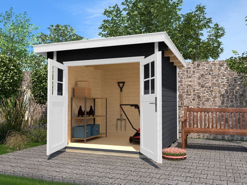 Weka Gartenhaus 179 Größe 2 in anthrazit