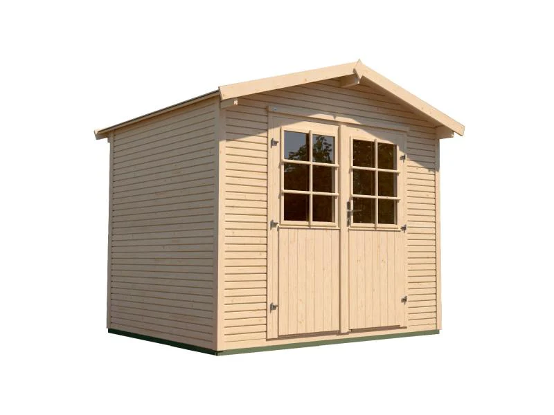Weka Gartenhaus 218 Größe 2 mit Doppeltür 28 mm wekaLine natur - Image 2